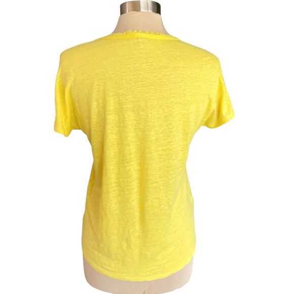 Tommy Bahama 100% Linen T-Shirt V-neck MicroFringe MED Summer Beachy Casual - Picture 4 of 8